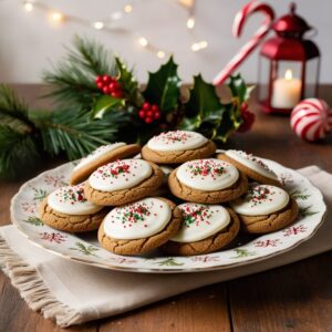 Easy gluten-free gingerbread cookies decorated for the holidays