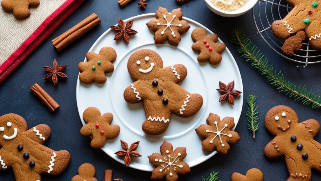 Easy Gluten-Free Gingerbread Cookies Recipe with warm holiday spices like ginger, cinnamon, and cloves