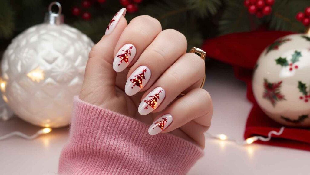 Easy Christmas Nail Art Designs: Christmas Lights Nail Art for the Holidays