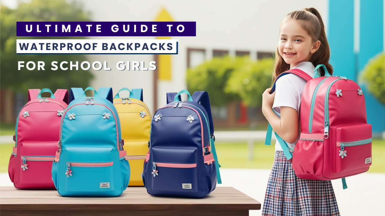 Stylish waterproof backpacks for girls in vibrant colors and trendy designs